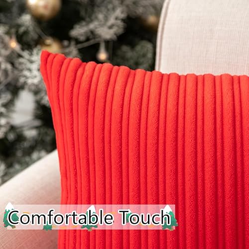 Miniatura 356 de UGASA - Juego de 2 fundas de almohada de terciopelo a rayas, funda decorativa para cojín con cremallera oculta para el hogar, sofá, dormitorio,