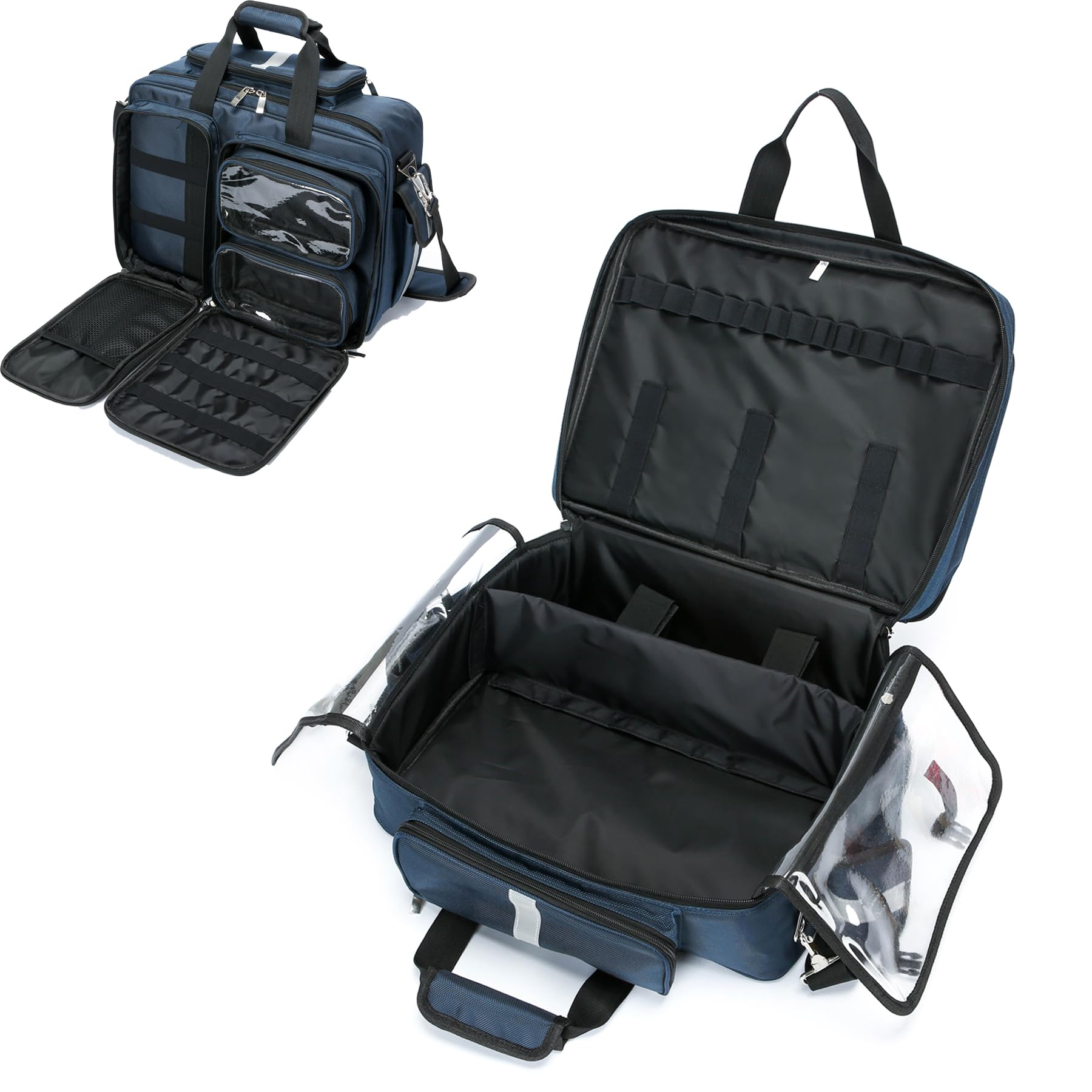 First Aid Bag - Empty Medical Storage Bag for Home Health, Nursing Students, Therapists & Doctors