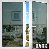 Vista 5 de BDF PRGN - Película de ventana de color premium, alto control de calor y privacidad durante el día, verde exterior, interior plateado, 36 pulgadas x