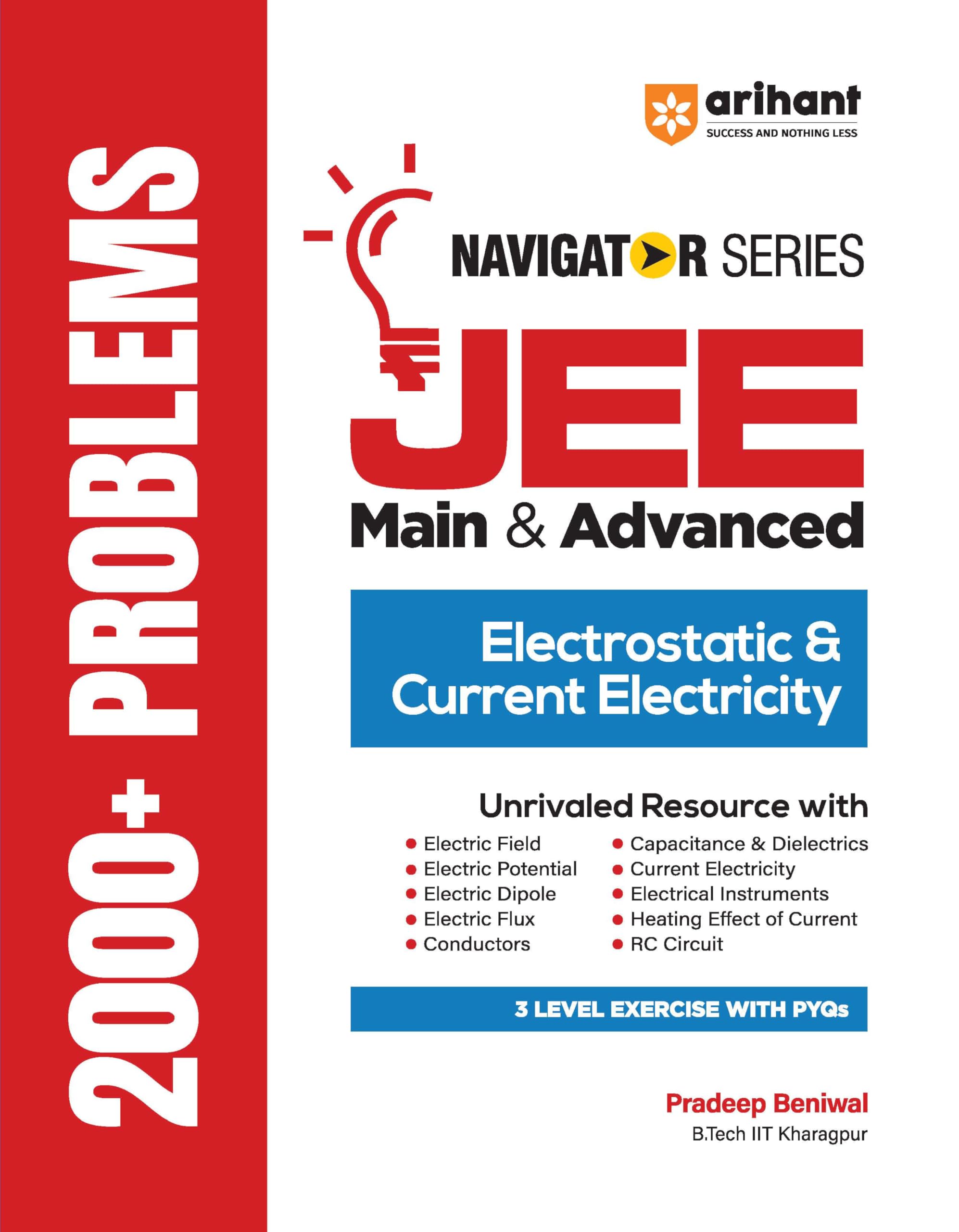 Arihant Navigator Series JEE Main & Advanced 2026-2027 Electrostatic & Current