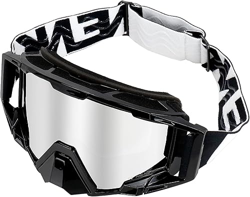Gafas de motocross con cubierta para la nariz, gafas de motocross MX y ATV todoterreno para adultos unisex