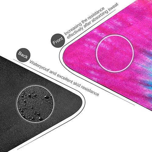 Miniatura 3 de ALAZA Divertida estera de yoga de piña en la playa del océano, antideslizante, esterilla de ejercicio para yoga, pilates y ejercicios de suelo