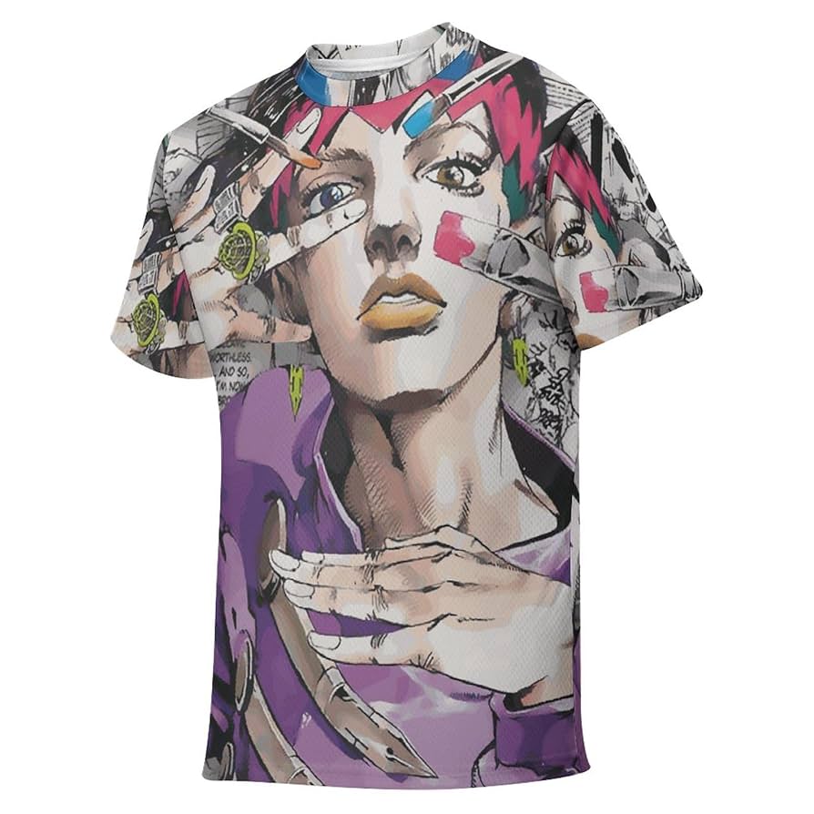 【超希少品】岸部露伴Ｔシャツ（半袖サイズＦ） Amazon.co.jp: Tシャツ キッズ 半袖 ジョジョの奇妙な冒険 岸辺