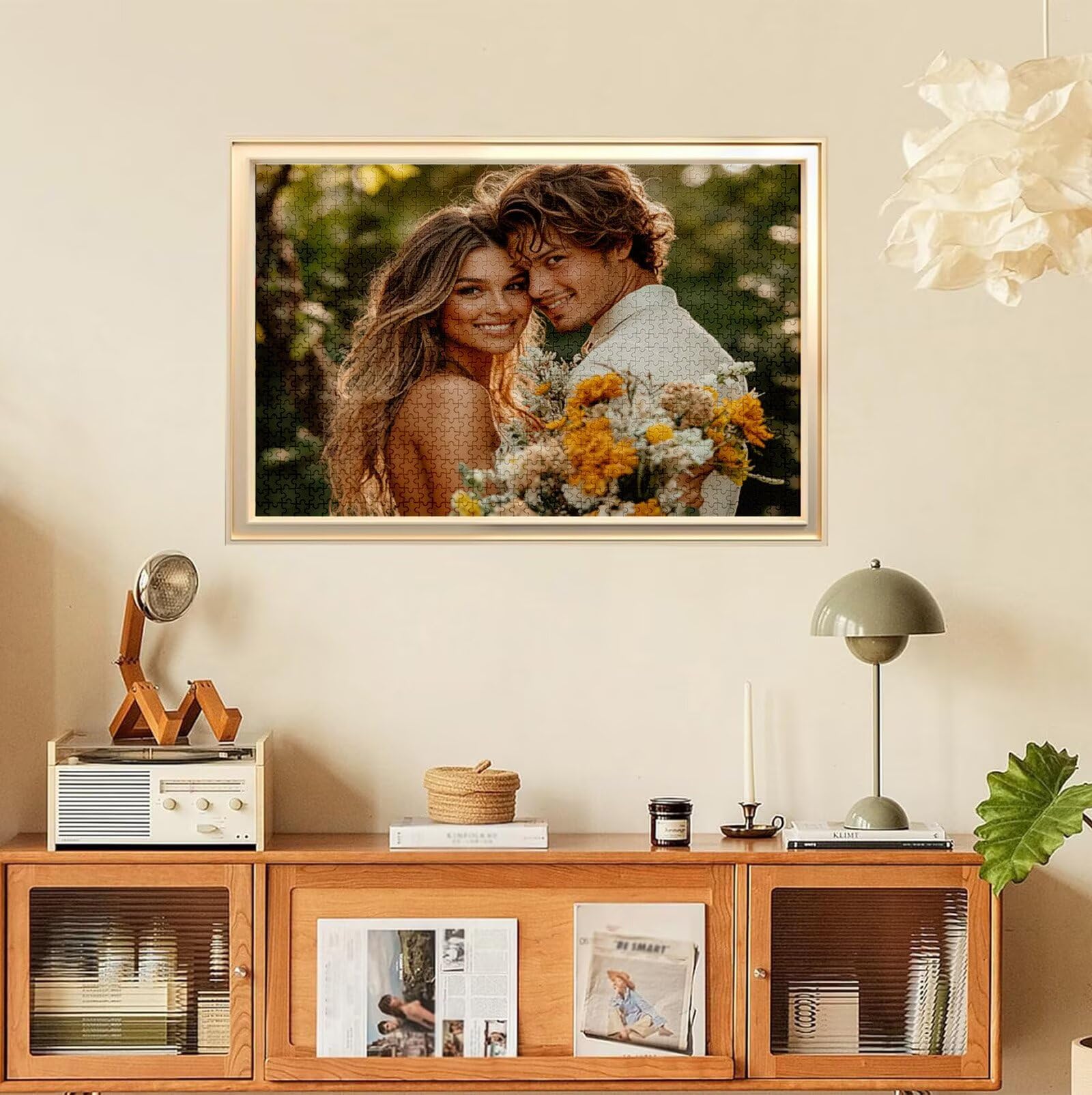 Puzzle Personalizado con Foto, Personalizada Rompecabezas Personalizado Diseña tu Logo Foto o Texto, Personalizado Navidad Halloween San Valentín Parejas Niños Familia Amigos h-4173
