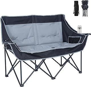 SUNYRISY Double Camping Chair for Adults, 2 Person Garden Fo