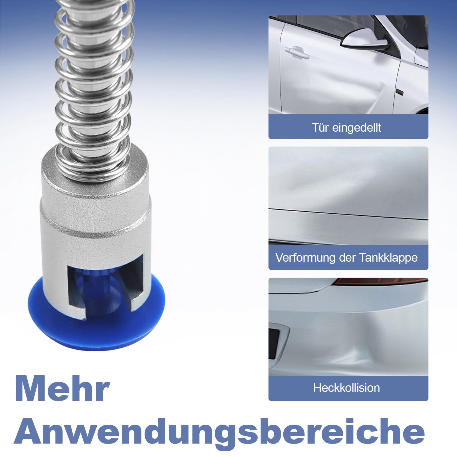 Auto Dellen Reparatur Set, Ausbeulwerkzeug Dellenzieher Lackfreies Dellen Reparaturset für Fahrzeug Metalloberflächen-Dellenentfernung