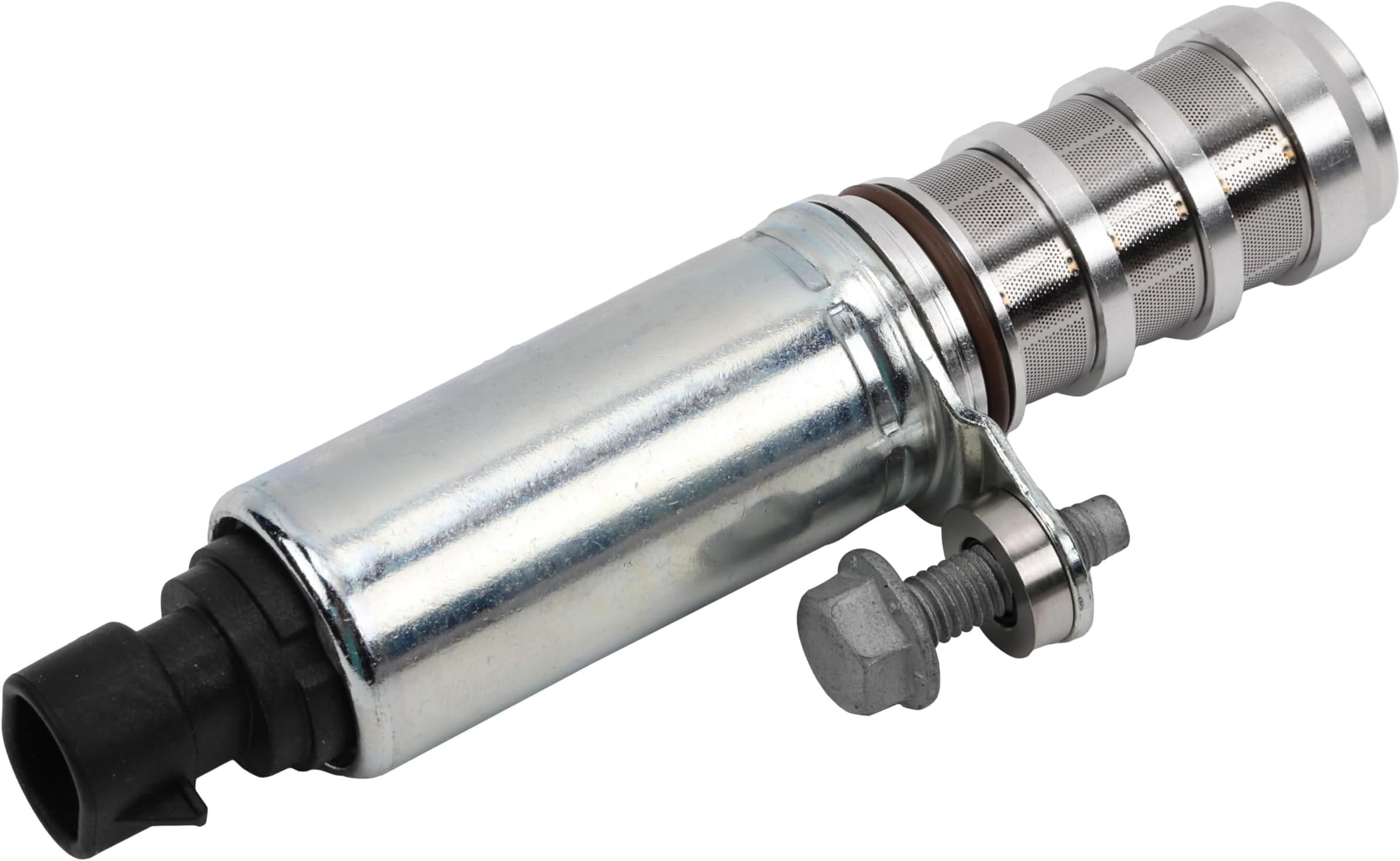 GM Genuine Parts 12679100 Exhaust Variable Valve Timing (VVT) Solenoid with Seal, Retainer, and Bolt.