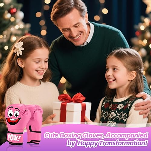 Miniatura 7 de Guantes de boxeo para niños y niñas de 3 a 8 años, guantes de boxeo para entrenamiento de boxeo para saco de boxeo, kickboxing, Muay Thai, MMA