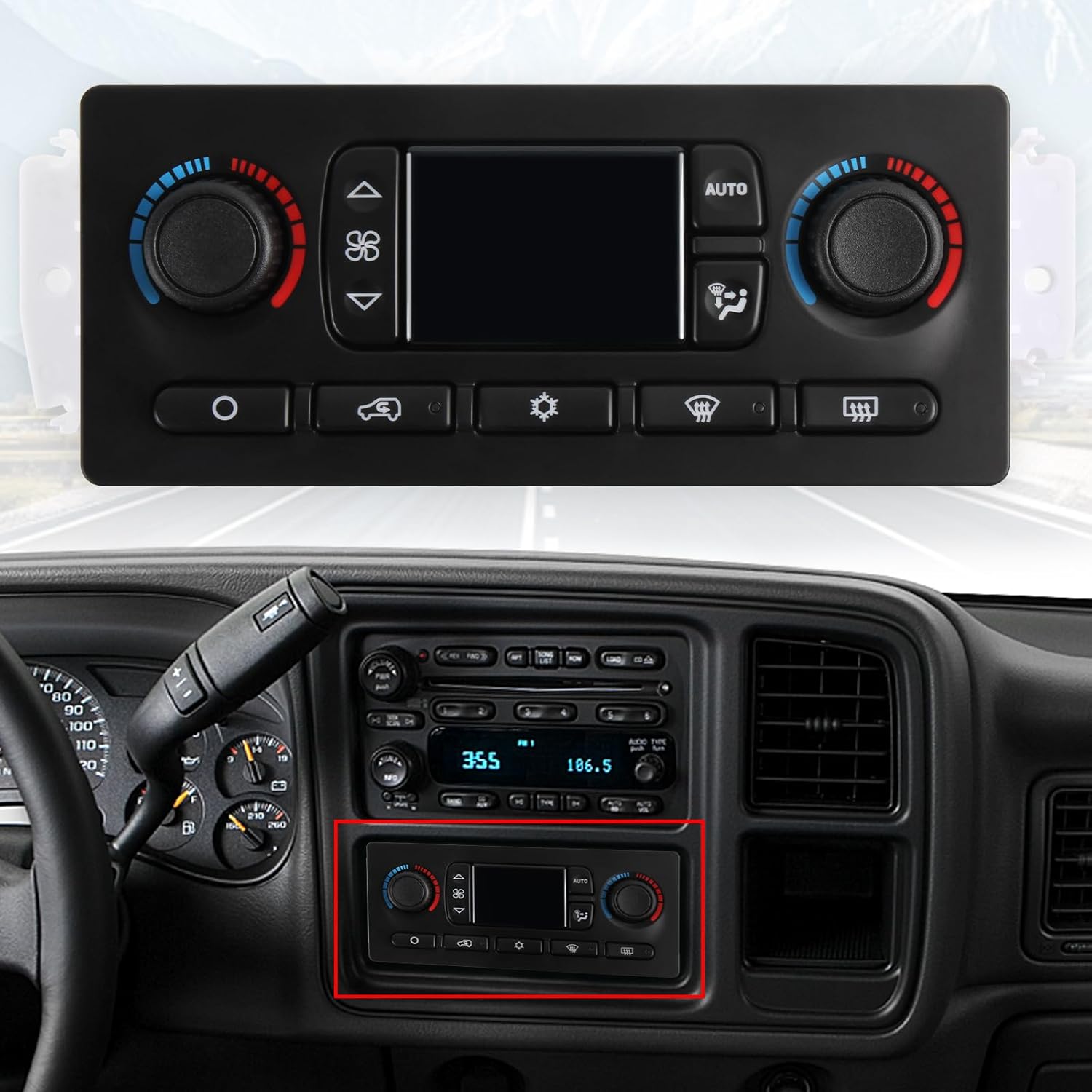 599-210XD Climate Control Module AC Control Panel for Chevy Silverado for GMC Sierra 1500 2500 3500 for Tahoe for Suburban for Avalanche for Trailblazer for Yukon XL for Envoy for Cadillac Escalade