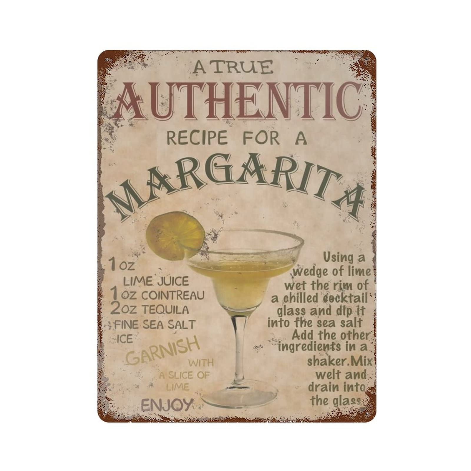 AOOEDM Margaret Vintage Metal Sign Wall Decor Metal Plaque for Cafe Bar Pub Home Beer Retro Poster 16x12 Inch