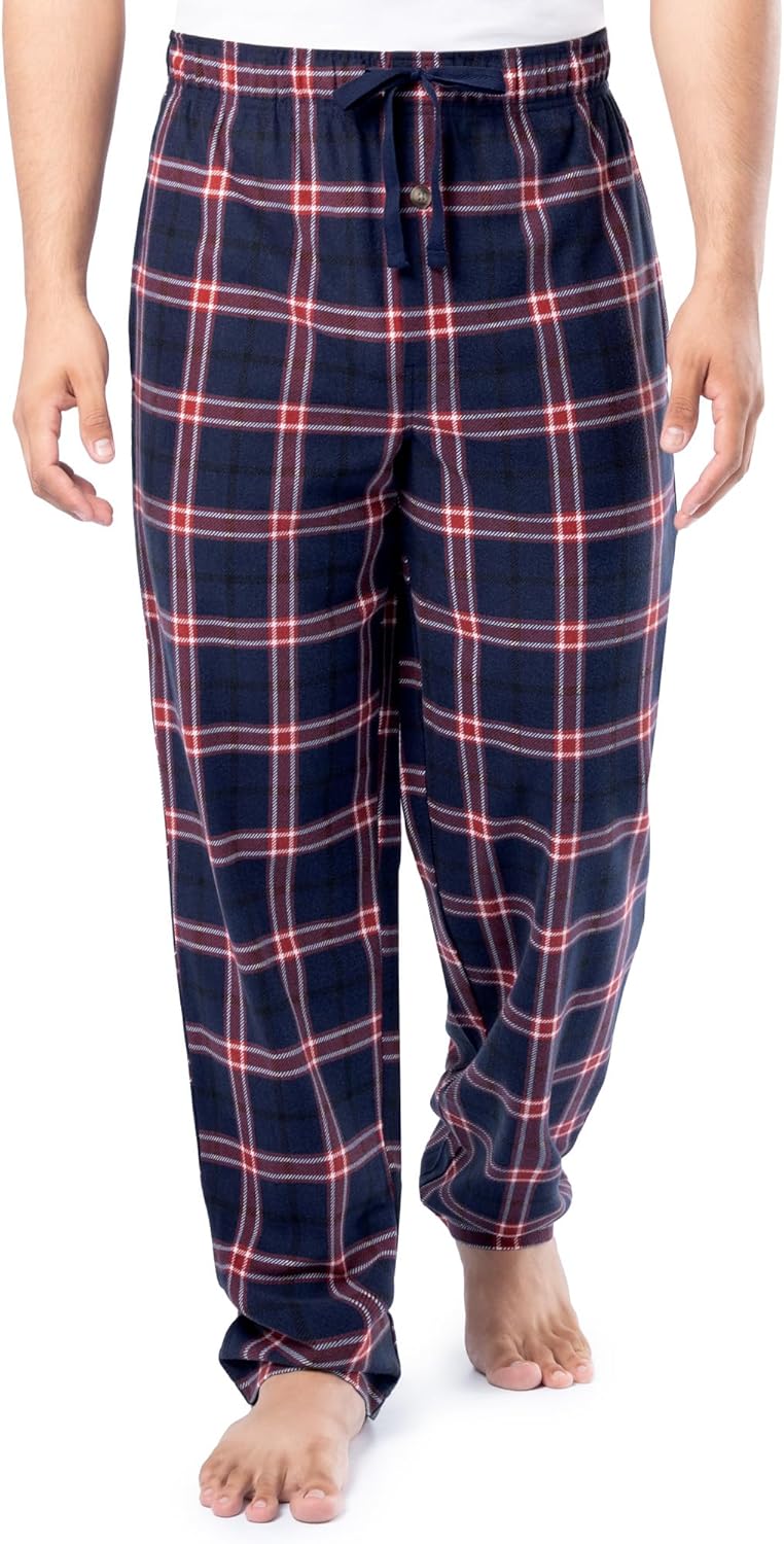 IZOD mens Long Sleeve Shirt and Stretch Flannel Pant Sleep Set - Image 5