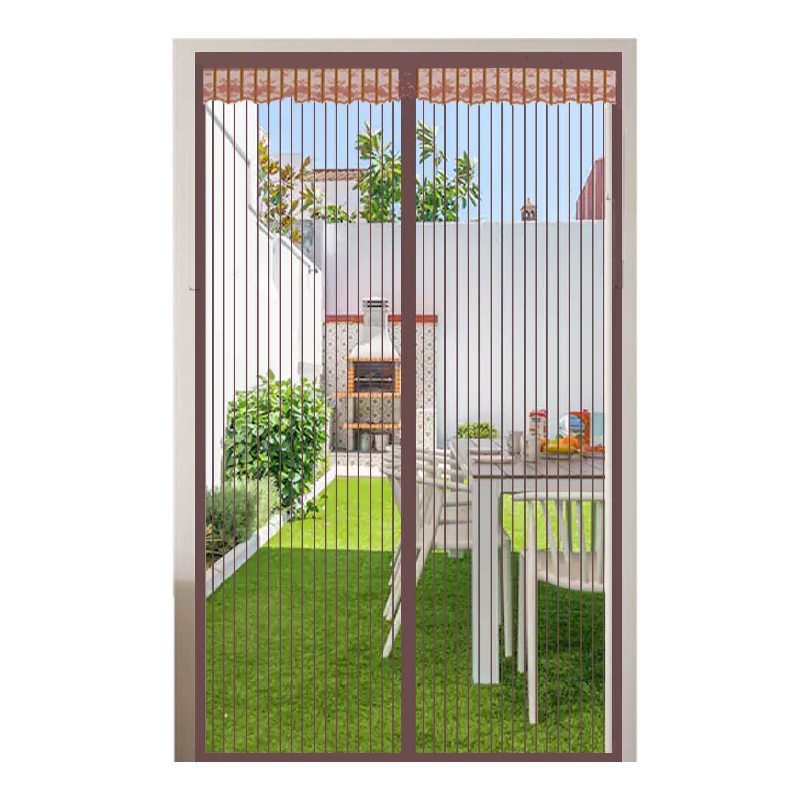 Moustiquaire magnétique pour stopper les insectes de porte coulissante