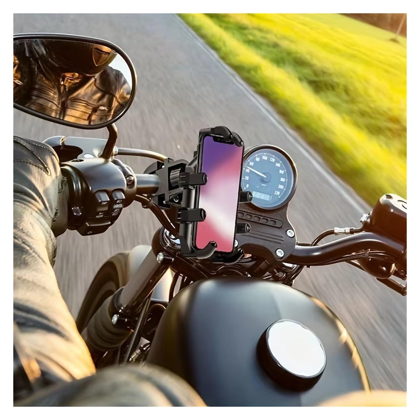 Staffa Navigazione GPS 1 Supporto Per Telefono Da Manubrio Moto Octopus Girevole A 360 Gradi Per Bicicletta Antiurto Supporto Gps Moto