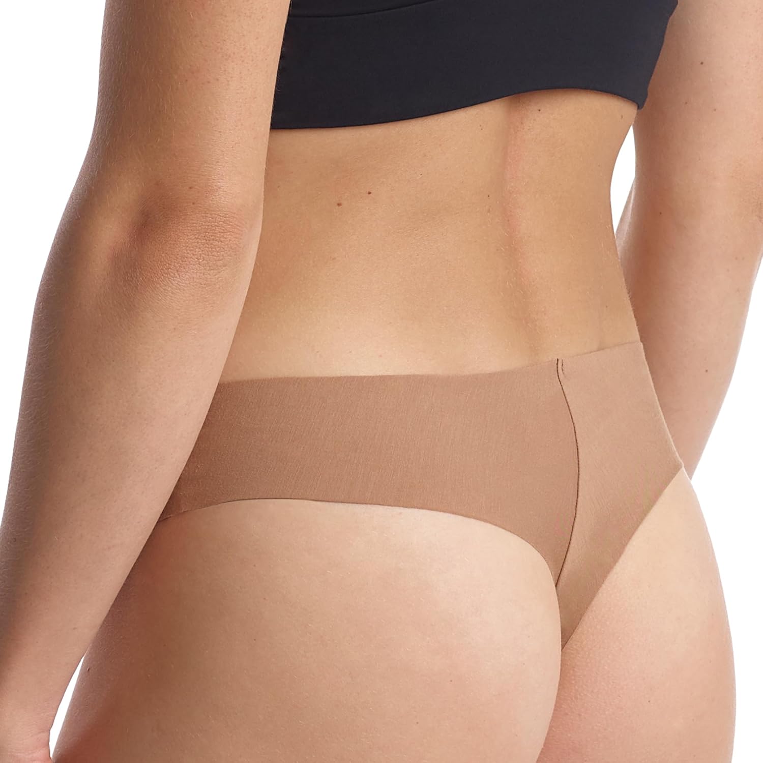 commando - Butter Mid-Rise Thong | Silky Soft, No Show Thong | Comfortable Raw-Cut Edges | Machine Washable | Toffee, 3X - Image 2