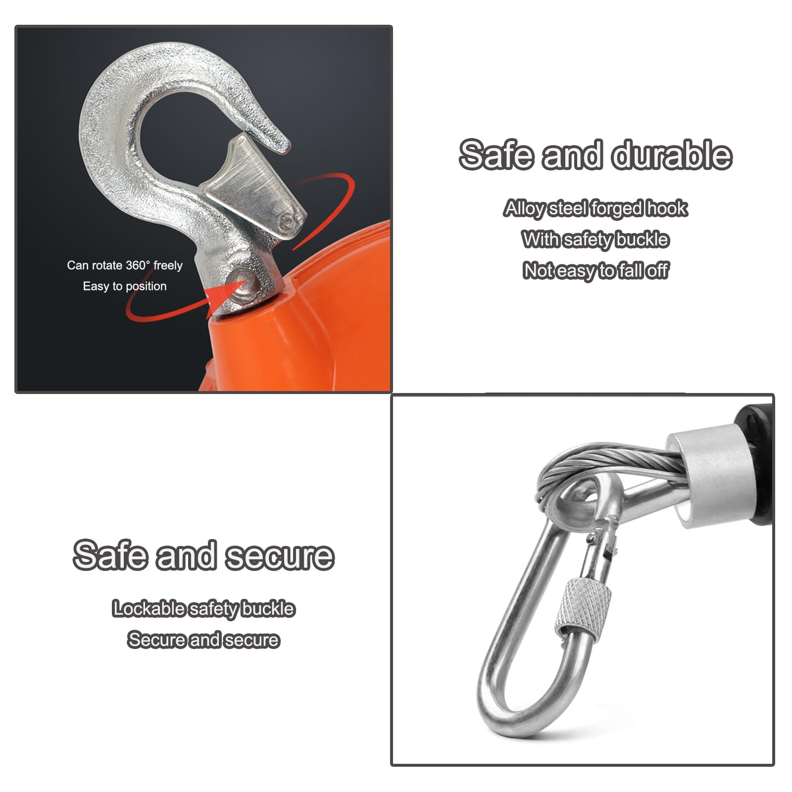 Tamaños múltiples ajustables del gancho el 1.5m de la cuerda de alambre de la aleación de aluminio del equilibrador de resorte | 3-5 Kg
