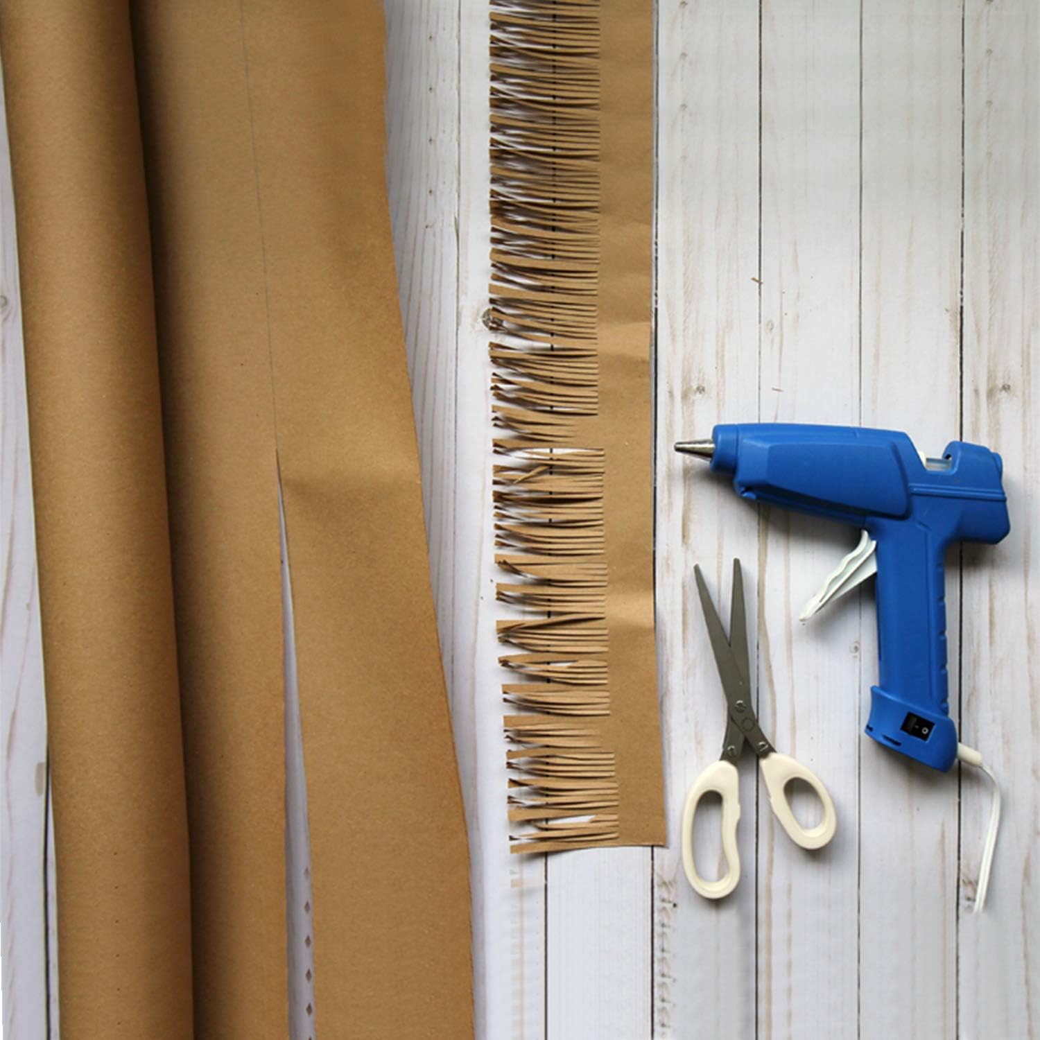 Made in USA White Kraft Paper Wide Jumbo Roll 48" x 1200" (100ft) Ideal for Gift Wrapping, Art &Craft, Postal, Packing Shipping, Floor Protection, Dunnage, Parcel, Table Runner, 100% Recycled Material