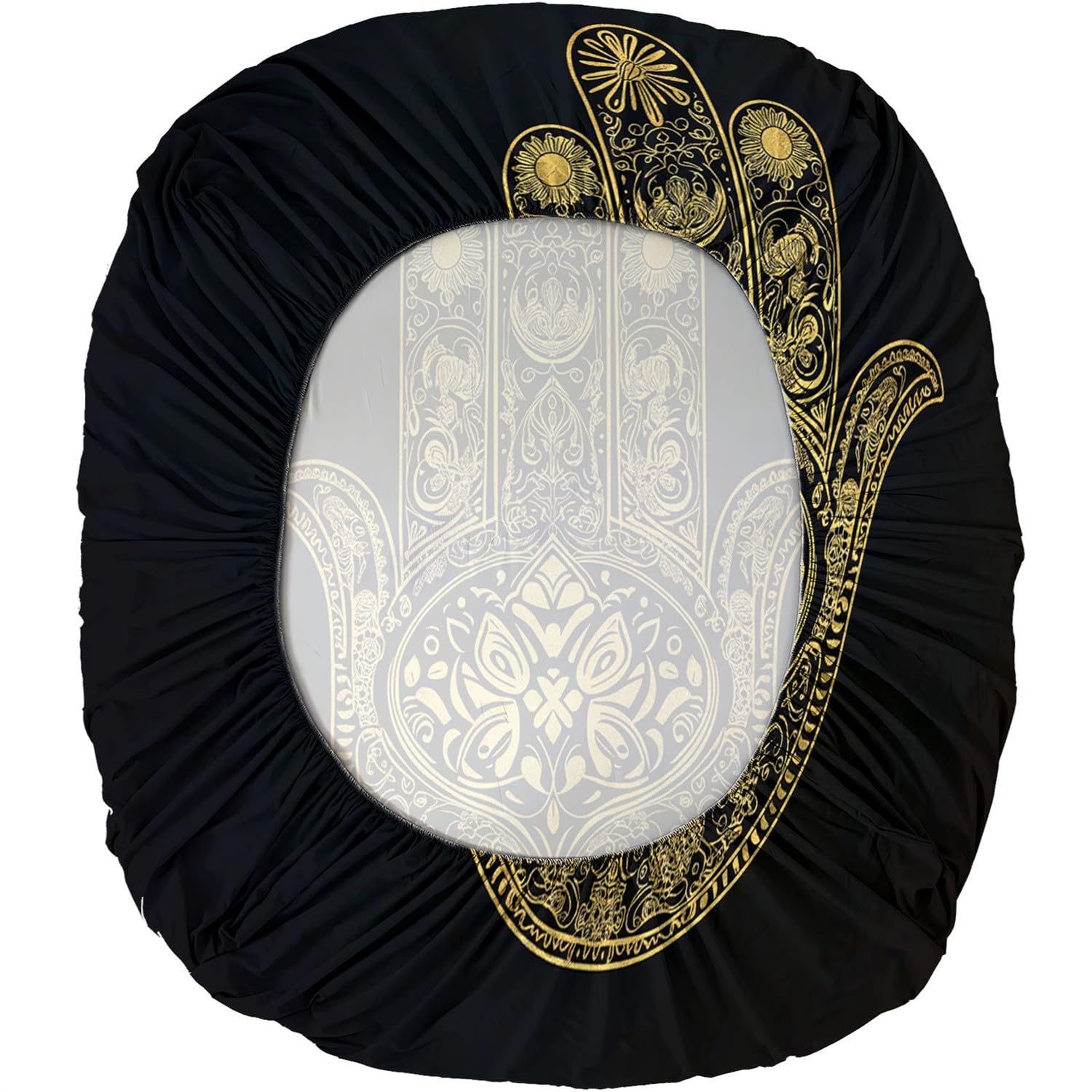 Lenzuolo con angoli 3 pezzi stampato 160 x 202 cm Motivo floreale oro Lenzuolo con angoli extra profondo Oro Lenzuola con angoli con federe in microfibra spazzolata