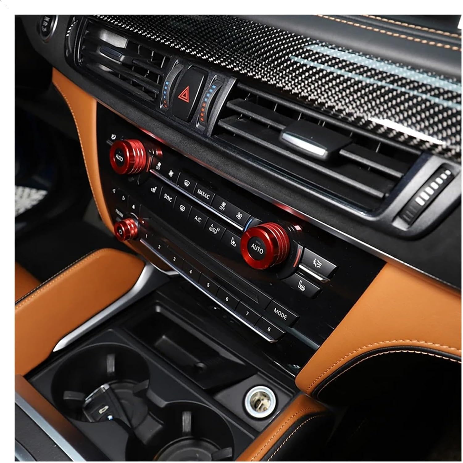 3pcs Car Volume Air Conditioning Knobs Audio Control Button Knob Ring Cover Trim Compatible with BMW X5 X6 E70 E71 E72 2008-2013 Accessories(Silver)