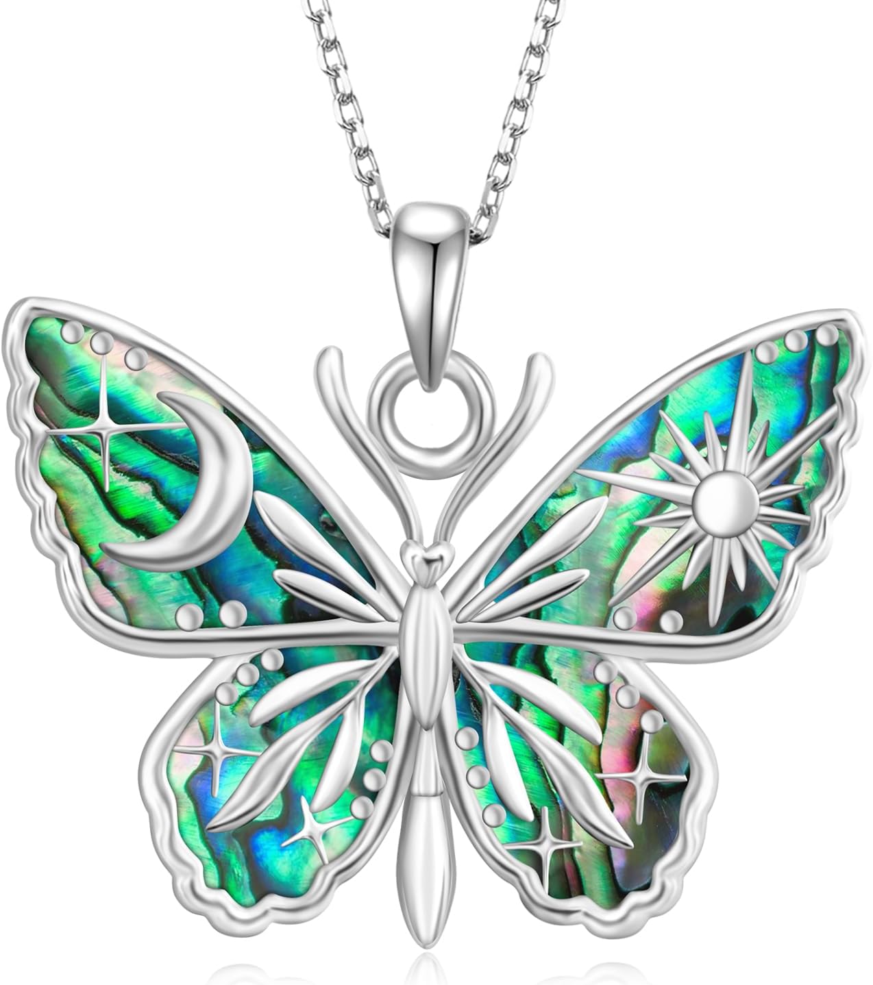 Bee/Dragonfly/Butterfly Necklaces for Women 925 Sterling Silver Animal Pendant Necklace Vitage Animal Jewelry for Women