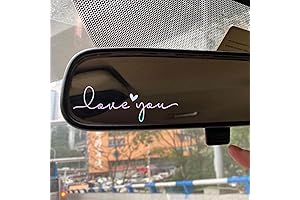 Love You Rearview Decal: A Distinctive Cheris lapel