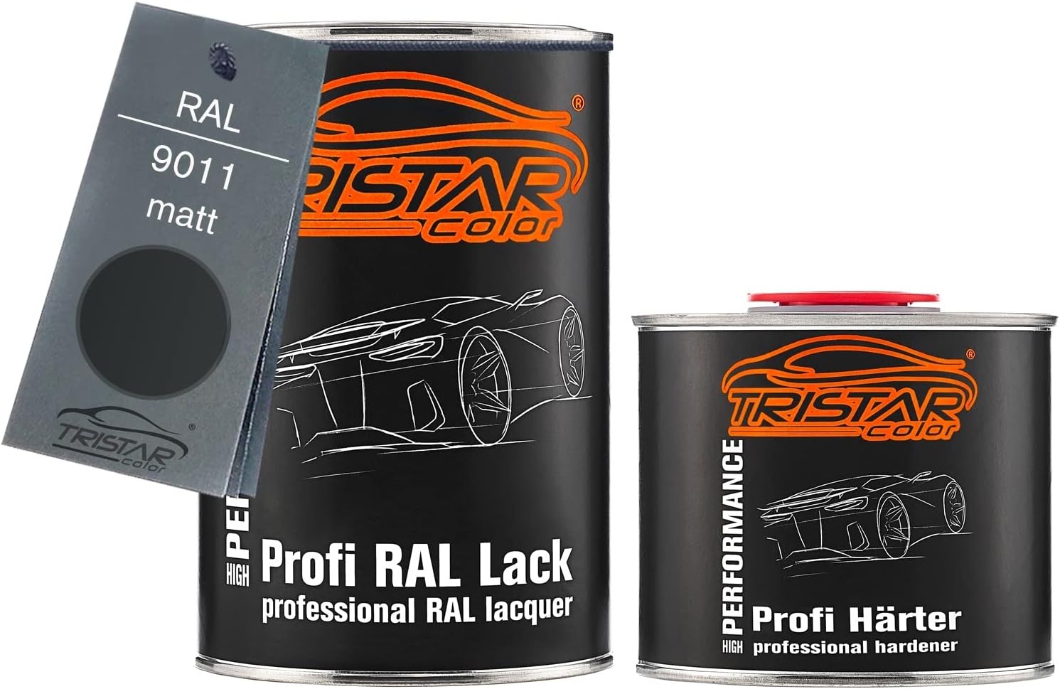 Kit Peinture Voiture Opel 22C TRISTARcolor - Graphitschwarz Metallic - Bombe Aérosol 400ml