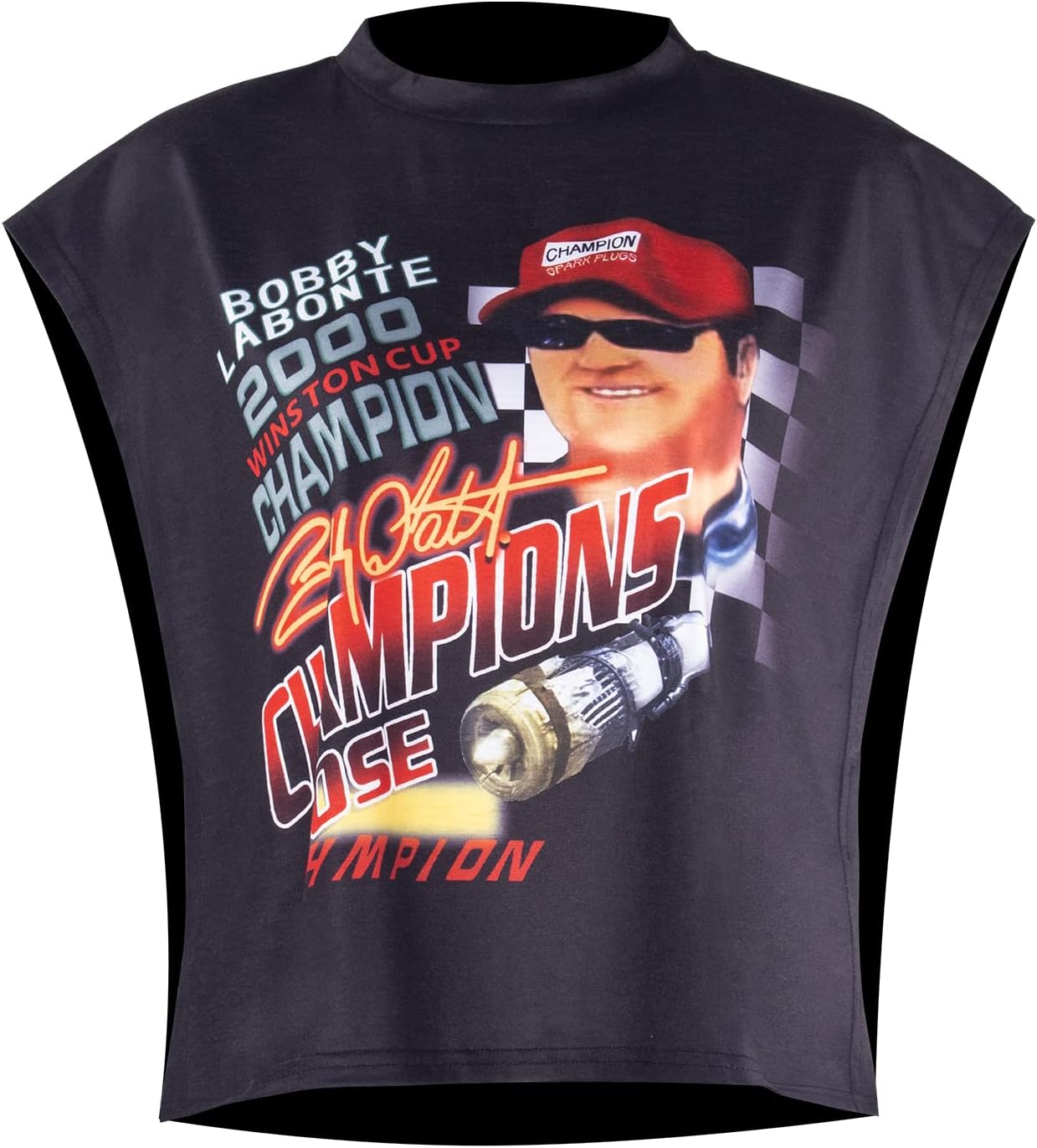 Women Sexy Graphic Tees Crop Tops Loose Fit Letter Print Side Open Tie Up Summer T Shirts - Image 3