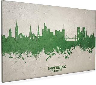 Inverness Scotland Skyline Box Canvas Print -19711