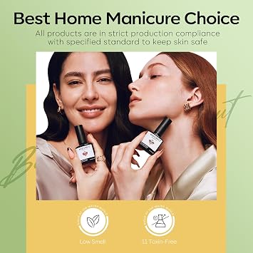 modelones Green Gel Nail Polish Set, 6 Colors Cat Eye Giltter with Magnet