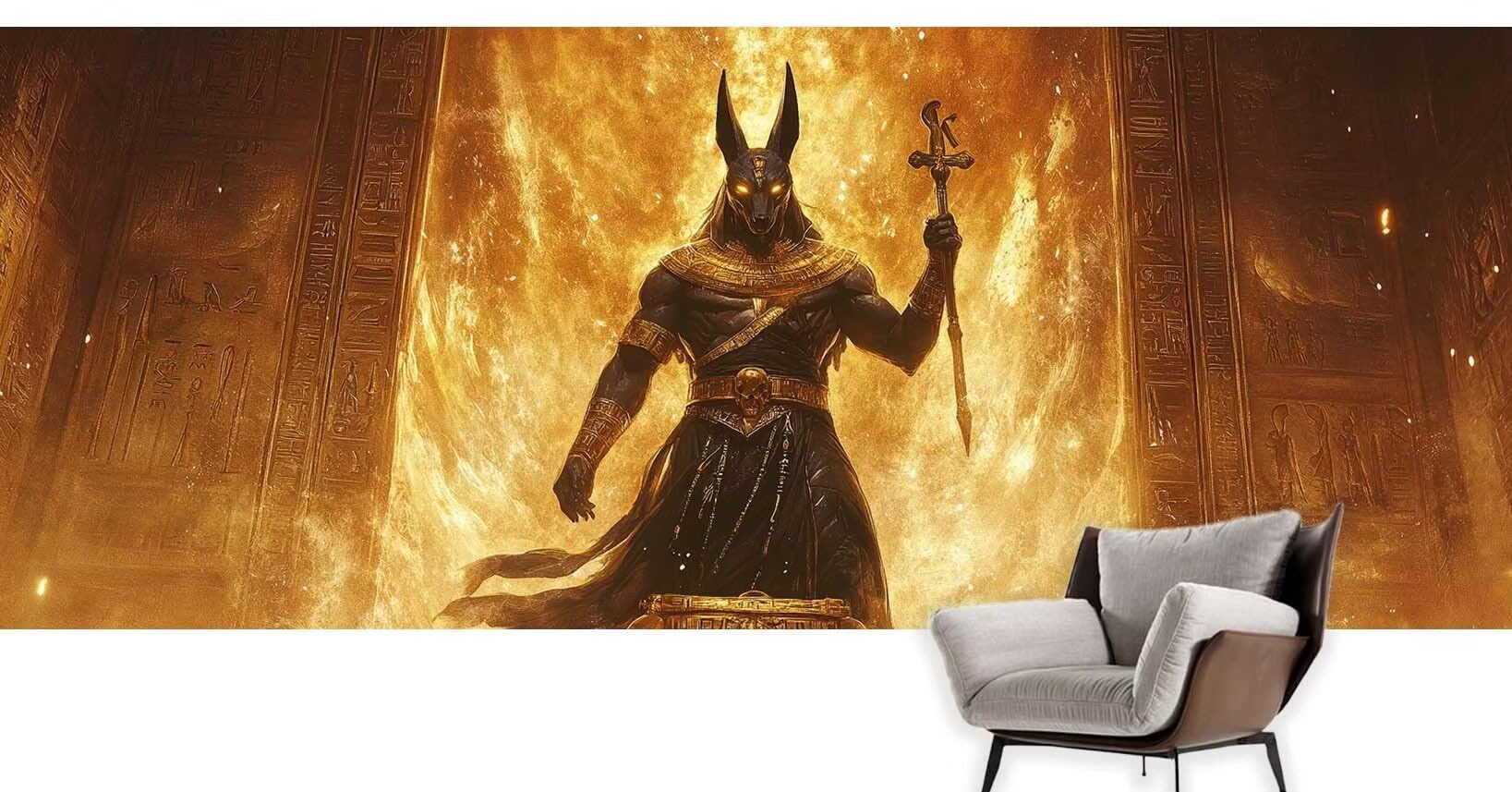 Maluj według liczb dla dorosłych Anubis Paint by Numbers Idols Malowanie według numerów dla dzieci DIY zestawy płócienne do malowania, duży obraz z numerem hobby kreatywny prezent, bez ramy 100 x 200