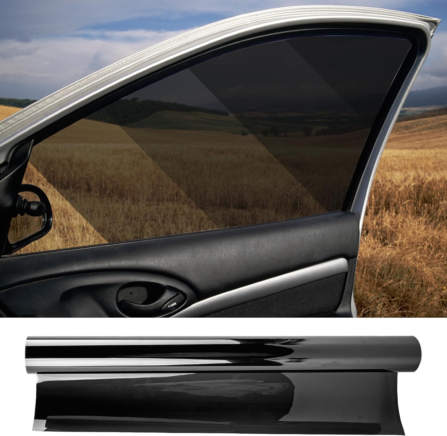 RP Remarkable Power Car Window Tint Film 15% VLT, 36" in x 30' FT UVR 99% Heat& UV Block, Scratch Resistant, undisturbed Signal, Privacy Film for Windshield, Professional Auto Car Tint Roll