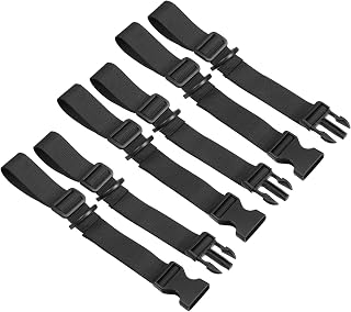 3 Pairs Backpack Chest Strap, Black Extended Backpack Chest Strap