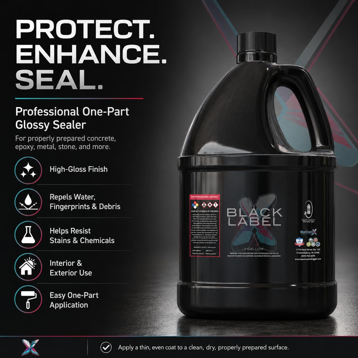 Amazon.com: Ballistix Black Label Glossy Sealer, 32 oz, The