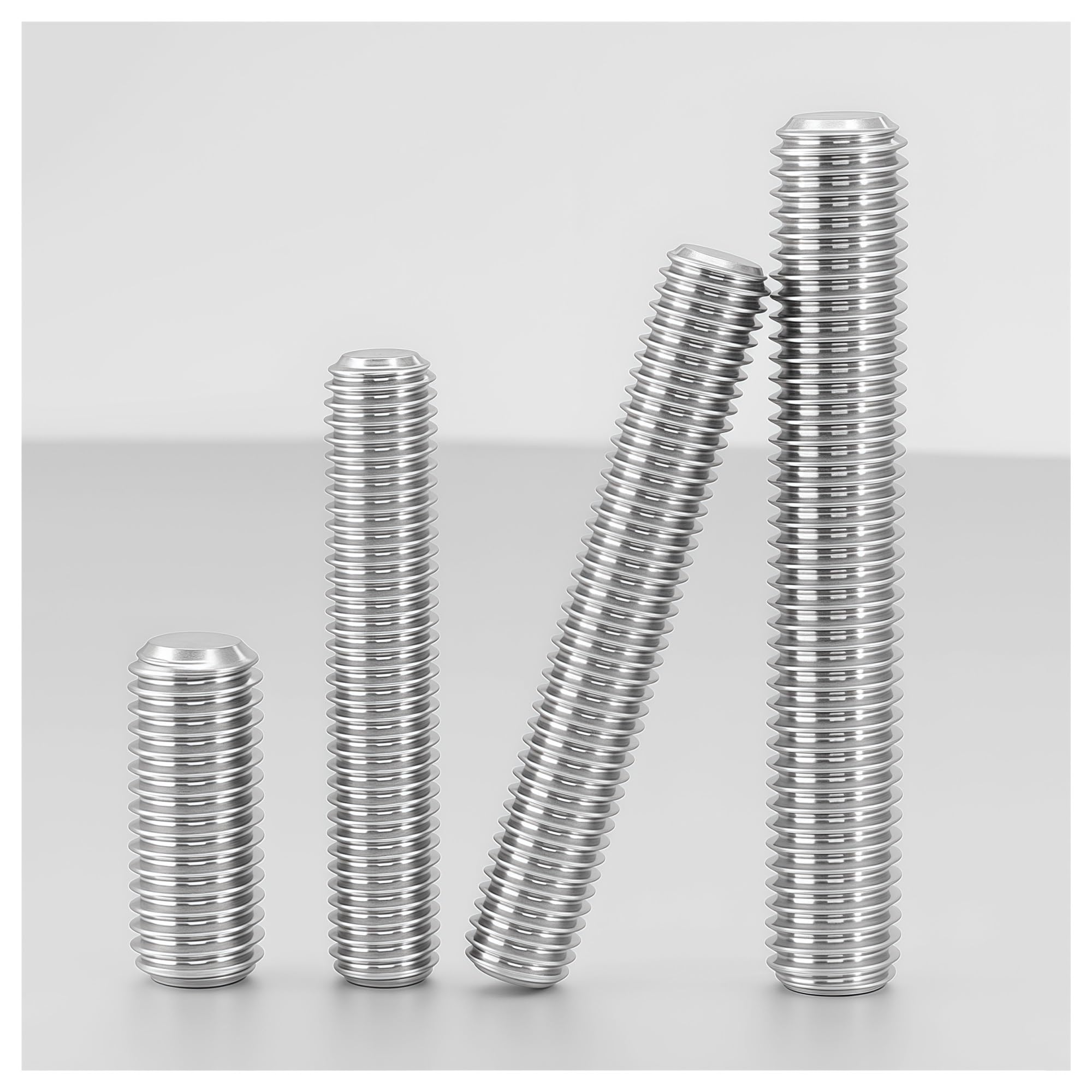 Varilla Roscada Perno de varilla roscada Tornillos varillas rosca sin cabeza completamente métricos acero inoxidable(500mm,M8 (5pcs))