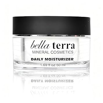 Bellaterra Cosmetics Daily Face Moisturizer Cream with Aloe Vera, Green Tea Extract, Vitamin E & Lightweight Non-Greasy Hydration for All Skin Types 50 ml/1.69 fl oz
