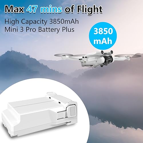 Miniatura 6 de Artman Mini 3 Baterías 2 Paquetes con Mini 3 Cargador de Batería para DJI Mini 3Mini 3 Pro, 3850mAh Reemplazo de Batería de Vuelo Inteligente para