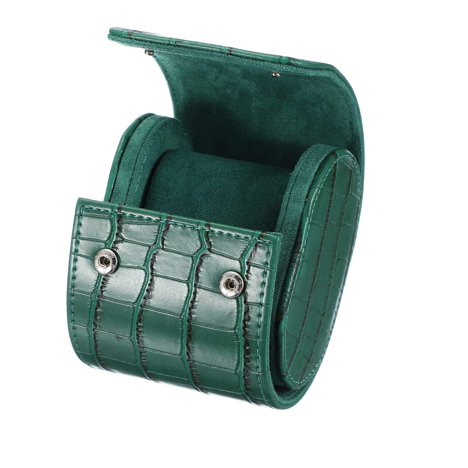 Étui de voyage à roulettes pour montres, étui portable en cuir à un compartiment pour montres, pour hommes et femmes, organisateur de rangement avec coussin amovible, idéal pour les voyages et la pr