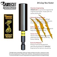 Vista 7 de 4 piezas SabreCut SCRK1 magnéticas 2 23/64 pulgadas y 5 63/64 pulgadas soporte profesional para puntas de impacto con 2 puntas de impacto PZ2 de 1