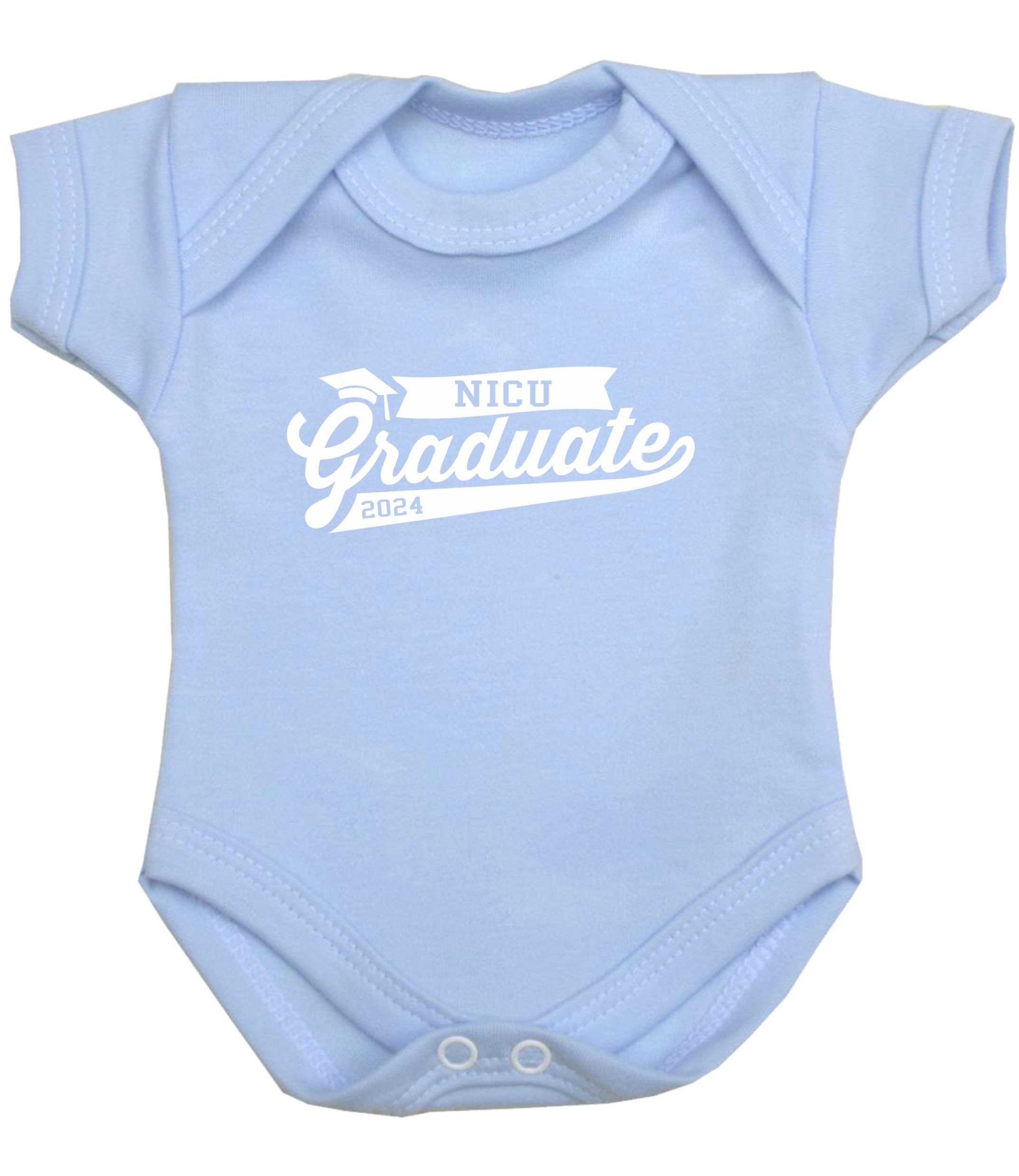 BabyPrem Baby NICU Graduate Bodysuit Vest Premature Clothes BLUE 3.5-5.5lb 38-44