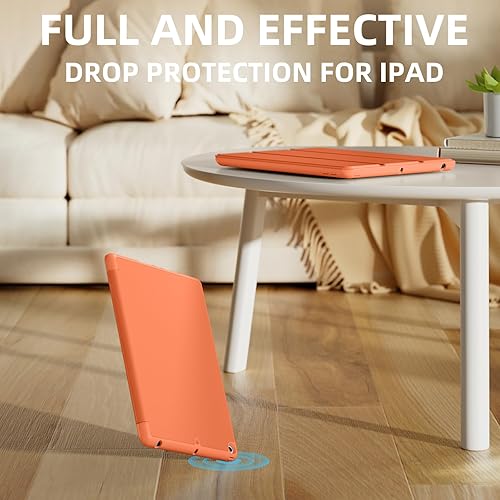 Miniatura 196 de Akkerds - Funda para iPad 10.2 2020, iPad 8ª generación/2019, iPad 7ª generación, con soporte para lápiz. Funda protectora premium con parte trasera