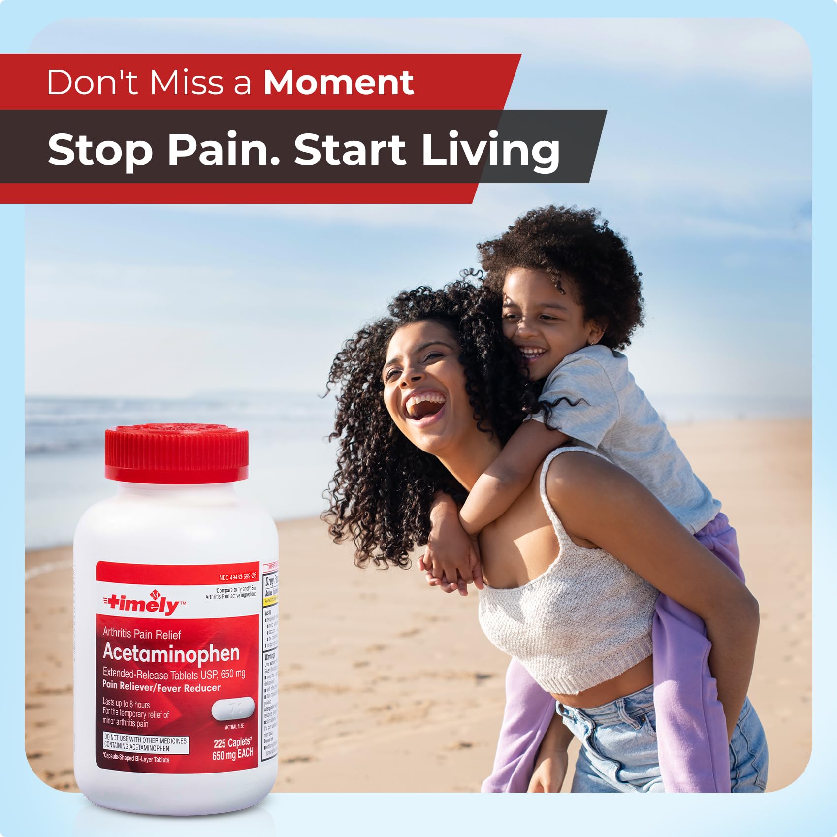 TIME-Cap Labs Acetaminophen 650mg Extended Release, 225 Caplets — Amazon image 7
