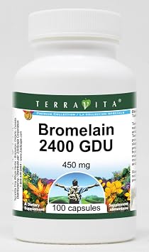 Bromelain 2400 GDU - 450 مجم 100 كبسولة ، ZIN 519388