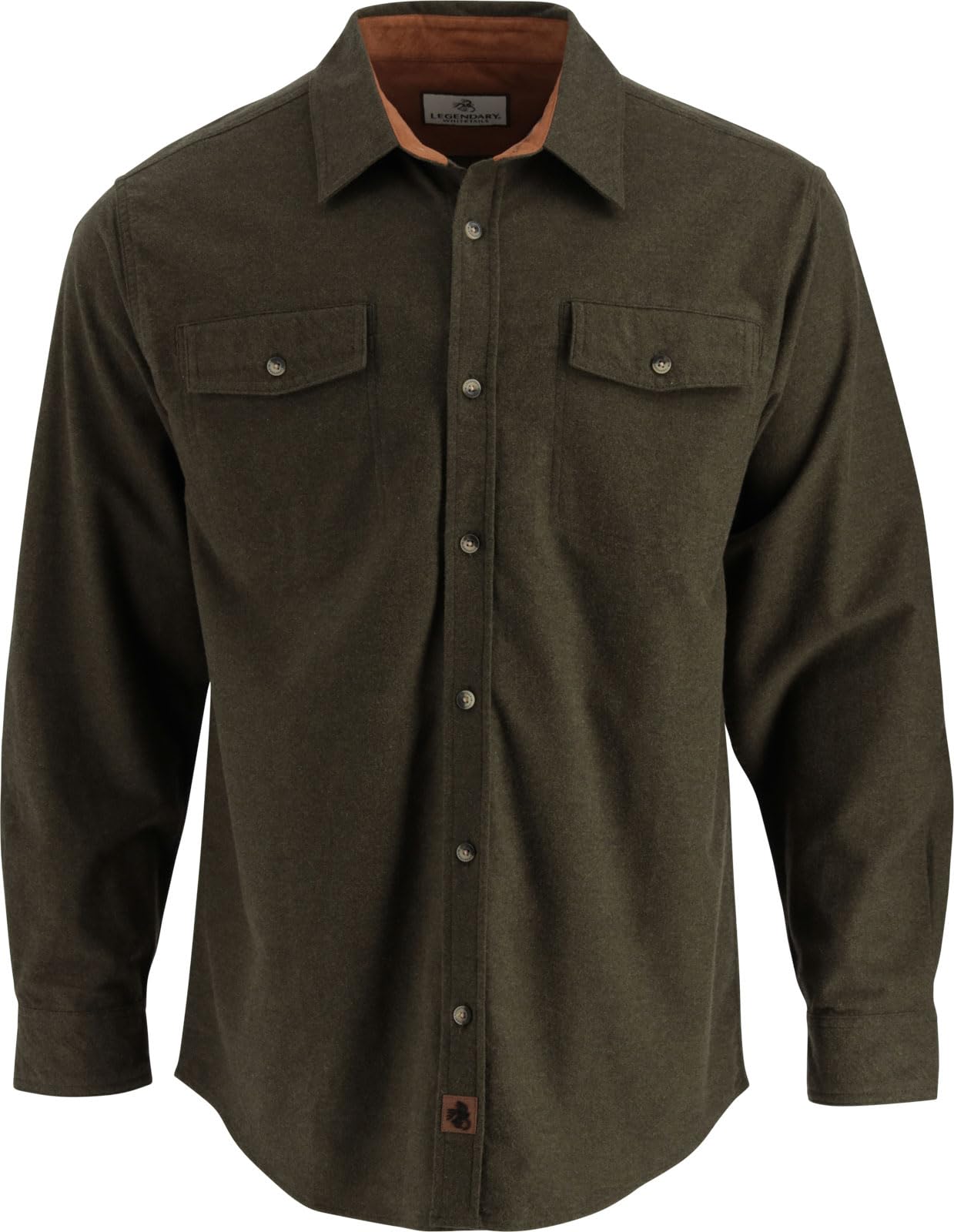 Legendary Whitetails Men's Legendary Flannel Shirt, Army Heather, Medium