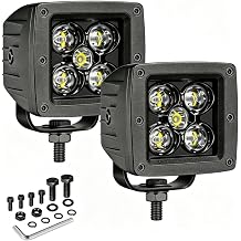 YCHOW-TECH LED Cube, 2pcs 3" 100W CREE LED Pod Spot Beam Offroad Light Super Bright Driving Work Fog Lamp Groove Reverse Light Truck Pickup UTV ATV SUV Boat 4x4 Car