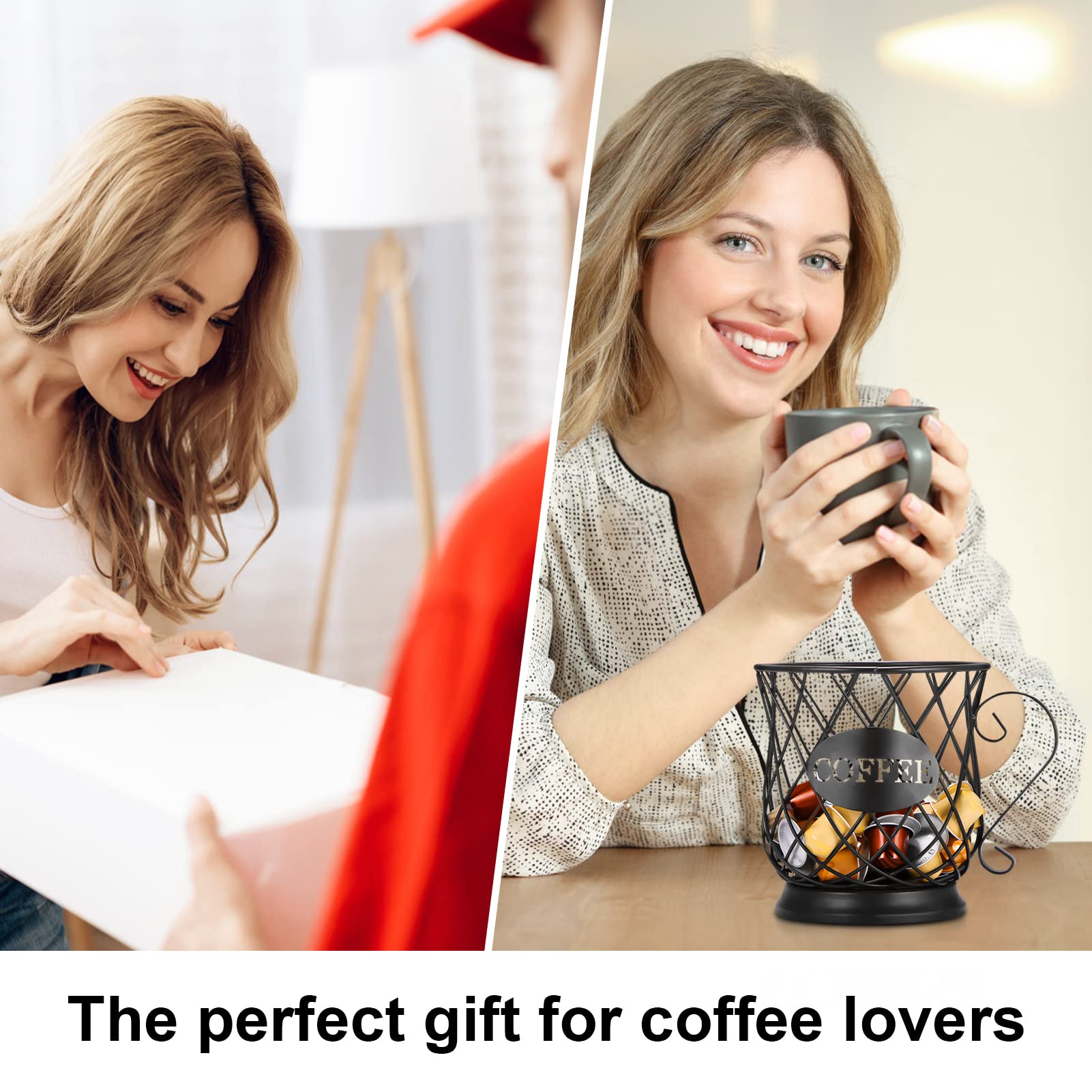 Porta Capsule Da Caffè PopHMN | Organizer Per Nespresso, Lavazza & Altre Marce | Design A Tazza, Nero - Foto 2