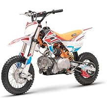 Trailmaster JHL Pro Series TM SK110S Dirt Bike Electric Start, 12 inch Front tire, 25 seat Height, Semi Automatic, Inverted Front Forks, Nitrogen Mono Shock Rear, Premium Quality