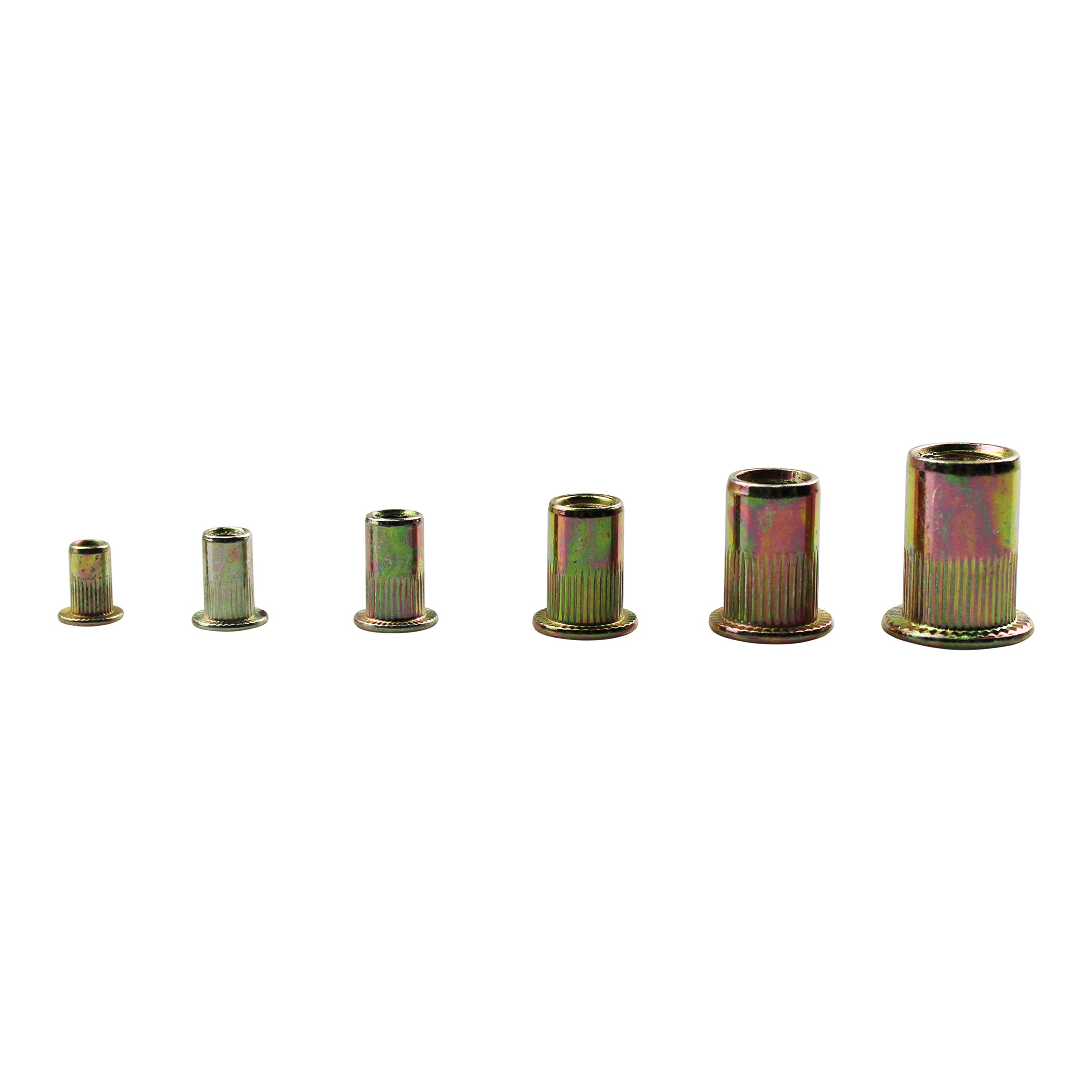 M3 M4 M5 M6 M8 M10 150-Piece Rivet Nut Assortment Kit - Mixed ...
