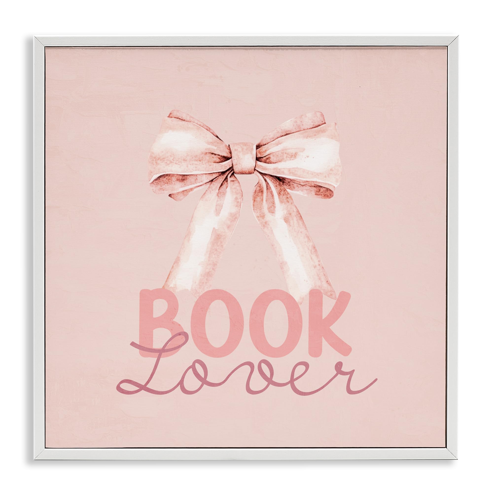 'Blush Pink Book Lover'| Framed Giclee Art