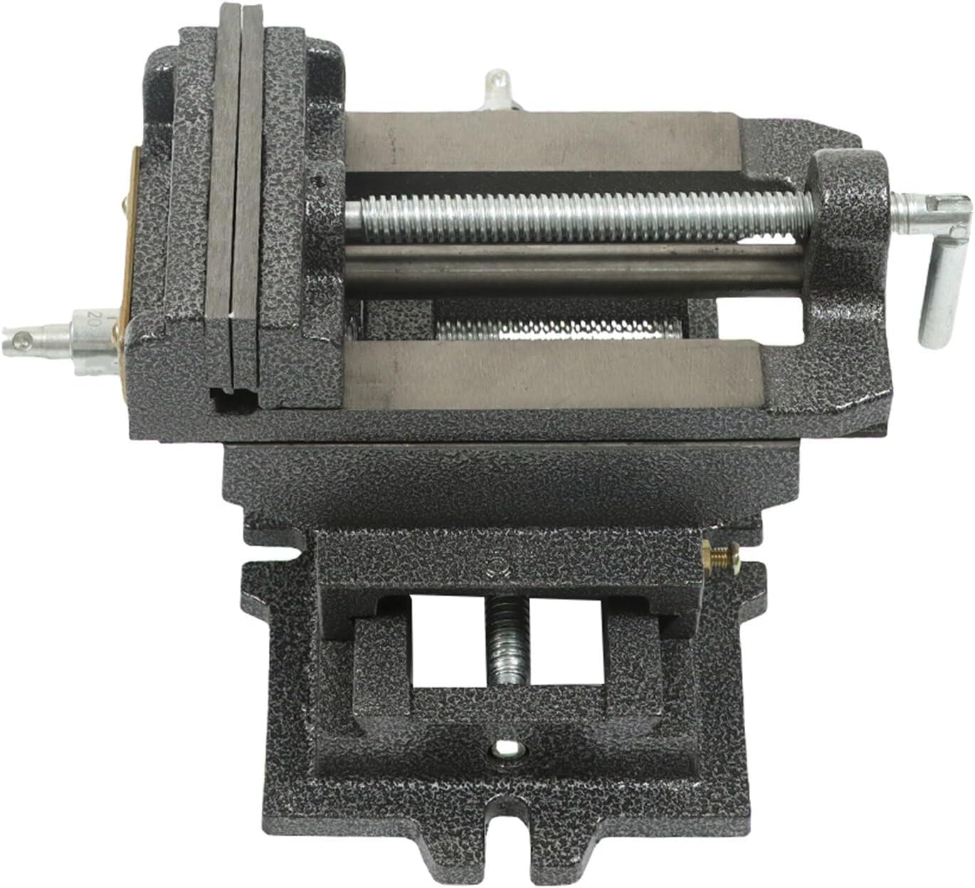 5in Drill Press X-Y Compound Heavy Duty Vise Double Way Cross Slide Vise Clamp Machine