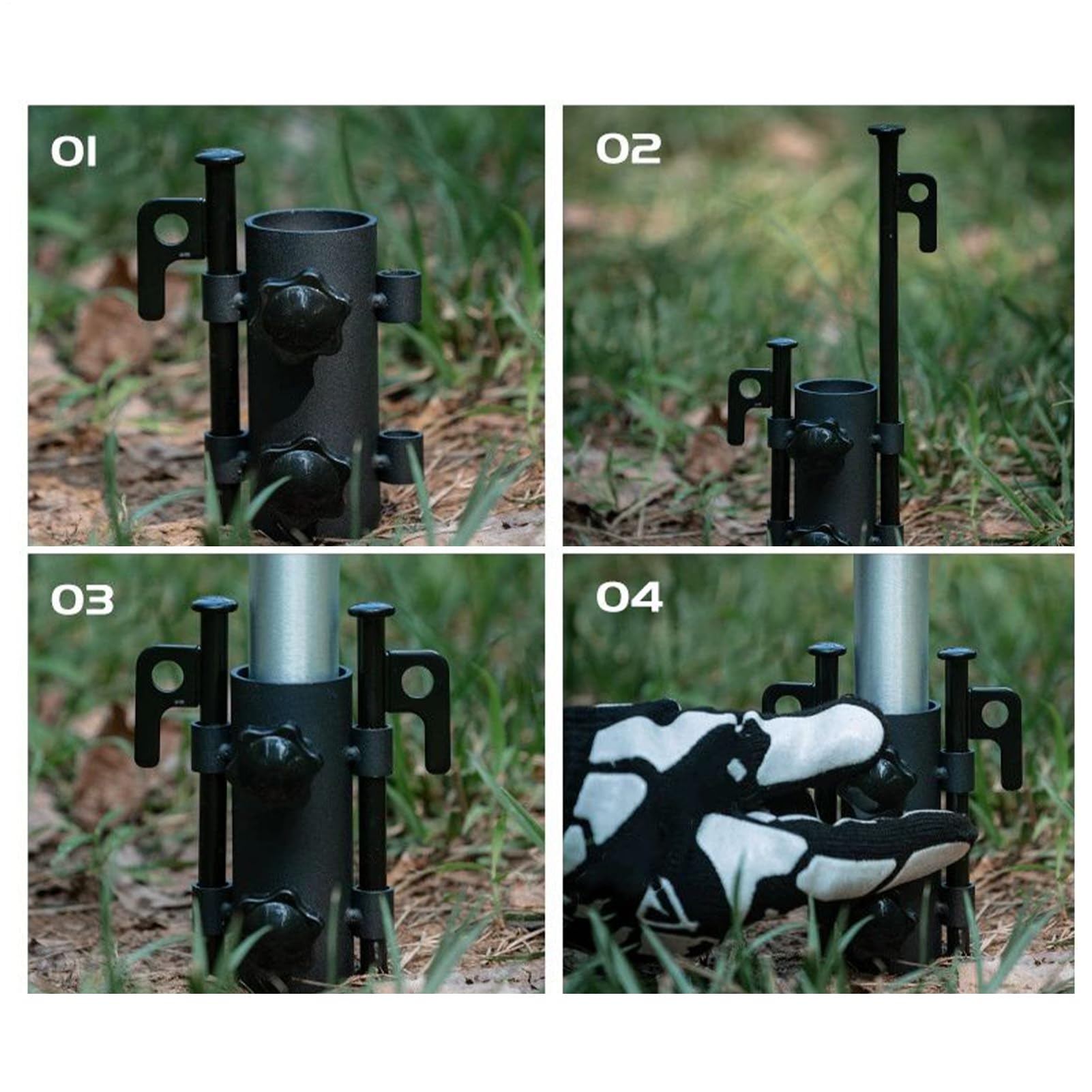 Support pour tente de camping, installation rapide, portable