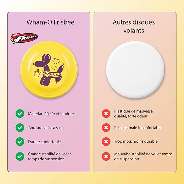 Wham-O Frisbee Disco Volante, 23.75 cm Giocattolo Leggero e Adatto ai Cani per Bambini, Ragazzi e Ragazze dai 5+ Anni e Giocatori Professionisti, Gioco per Spiaggia e Parco - 100g - 5